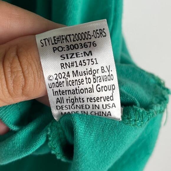 Fantastic Fawn Rolling Stones Green Oversized Shirt Tongue Graphic Womens Medium - Picture 8 of 12